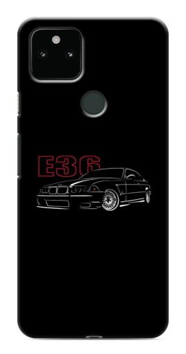 Силиконовый чехол с изображением "BMW E36" для Google Pixel 5