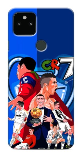 Силиконовый чехол с изображением "CR7" для Google Pixel 5