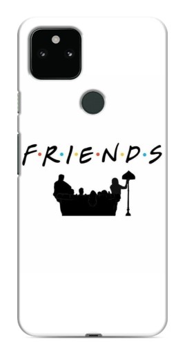 Силиконовый чехол с изображением "Друзья на диване" для Google Pixel 5
