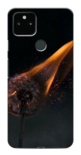 Чехол с принтом "Горящий одуванчик" для Google Pixel 5