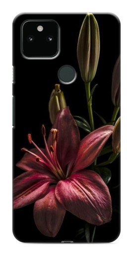 Чехол с печатью "Красная лилия " для Google Pixel 5