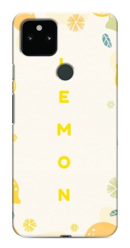 Силиконовый чехол с изображением "Lemon" для Google Pixel 5