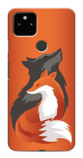 Чехол с картинкой "Лиса ART" для Google Pixel 5