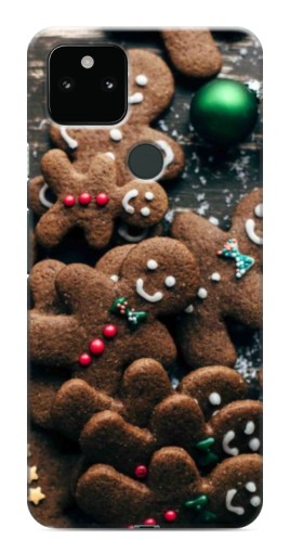 Силиконовый чехол с изображением "Новогодние человечки" для Google Pixel 5