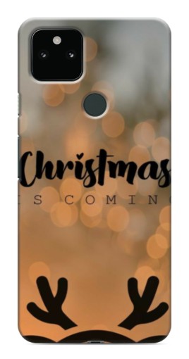 Силиконовый чехол с изображением "Новогодняя заставка" для Google Pixel 5
