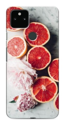 Силиконовый чехол с изображением "Половинки грейпфрутов" для Google Pixel 5