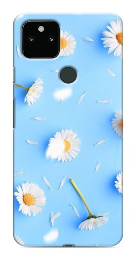 Силиконовый чехол с изображением "Ромашковый фон" для Google Pixel 5