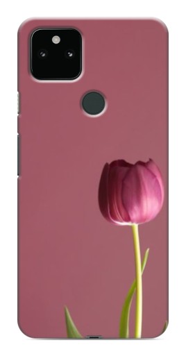Чехол с картинкой "Розовый тюльпан" для Google Pixel 5