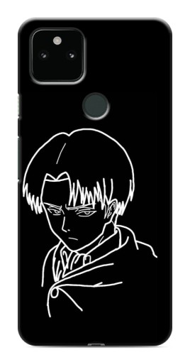 Чехол с картинкой "Силуэт Леви" для Google Pixel 5