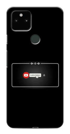 Силиконовый чехол с изображением "subscribed" для Google Pixel 5