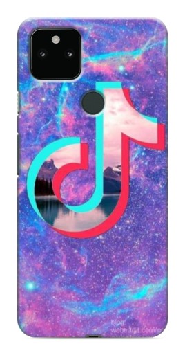 Чехол с печатью "ТикТок мраморный" для Google Pixel 5
