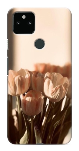 Чехол с картинкой "Тюльпаны на солнце" для Google Pixel 5