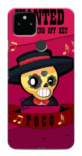 Чехол с печатью "WANTED POCO" для Google Pixel 5