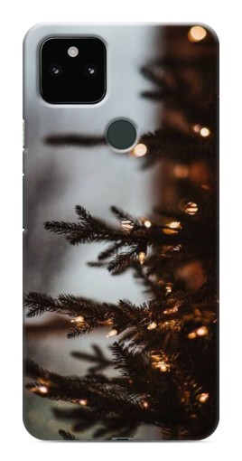 Чехол с печатью "Елка с гирляндой" для Google Pixel 5