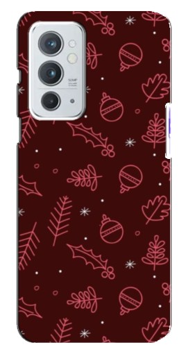 Силиконовый чехол с изображением "Листочки и шары" для OnePlus 9RT