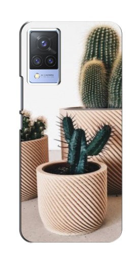 Силиконовый чехол с изображением «стильные кактусы» для Vivo V21