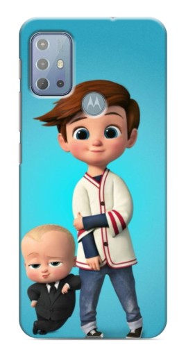 Чехол с картинкой "Boss and Boy" для Motorola MOTO G20