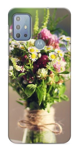 Чехол с принтом "Букет полевых цветов" для Motorola MOTO G20