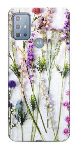 Чехол с принтом "Фон полевых цветов" для Motorola MOTO G20