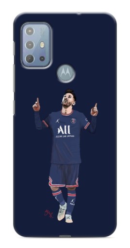 Чехол с картинкой "Месси в ПСЖ" для Motorola MOTO G20