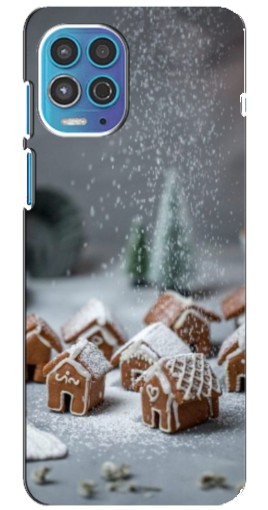 Чехол с принтом "Домики из пряников" для Motorola MOTO G100