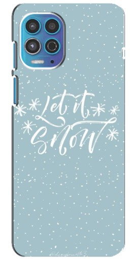 Чехол с принтом "Let it Snow" для Motorola MOTO G100