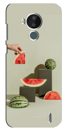 Силиконовый чехол с изображением "Арт Арбузы" для Nokia C30