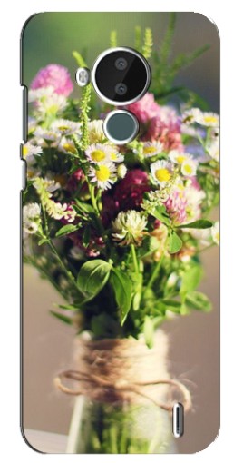 Силиконовый чехол с изображением "Букет полевых цветов" для Nokia C30