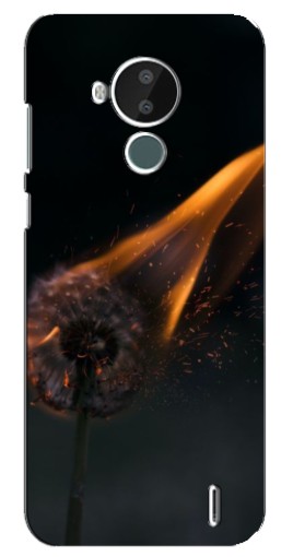 Чехол с принтом "Горящий одуванчик" для Nokia C30