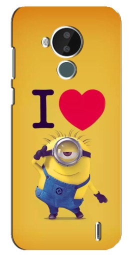 Чехол с принтом "I Love Minion" для Nokia C30