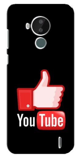 Чехол с печатью "Лайк YouTube" для Nokia C30