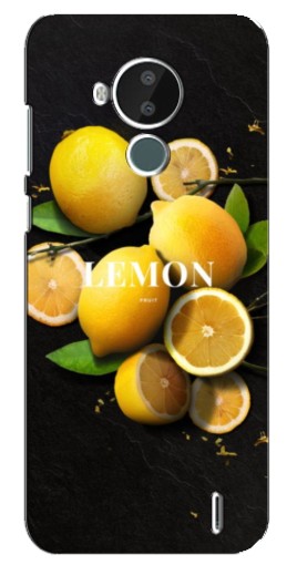 Чехол с картинкой "Лимон на черном" для Nokia C30