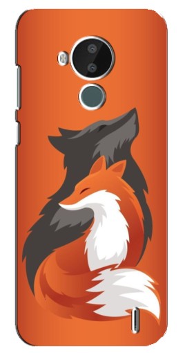 Чехол с печатью "Лиса ART" для Nokia C30