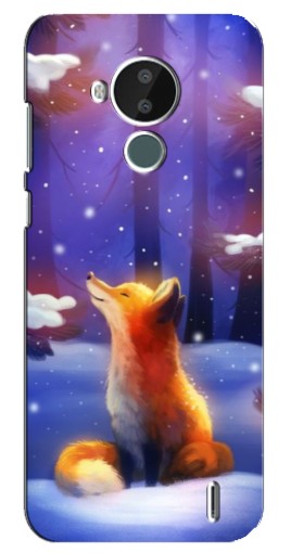 Чехол с принтом "Лисичка в лесу" для Nokia C30