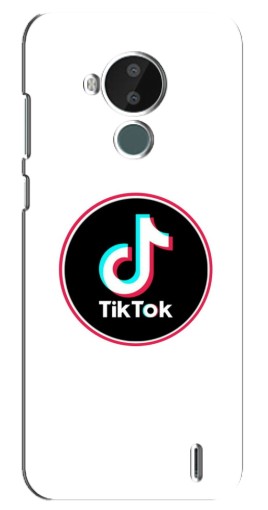 Силиконовый чехол с изображением "Лого Тик Ток" для Nokia C30