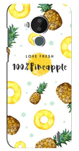 Чехол с картинкой "Любовь к ананасам" для Nokia C30