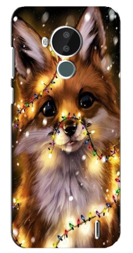Чехол с картинкой "Новогодний лесенок" для Nokia C30