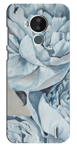 Чехол с принтом "Рисунок пионы" для Nokia C30