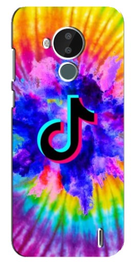 Чехол с принтом "TikTok в красках" для Nokia C30