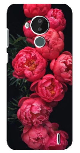 Чехол с печатью "Яркие пионы" для Nokia C30