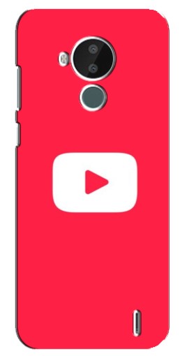 Силиконовый чехол с изображением "YouTube Кнопка" для Nokia C30