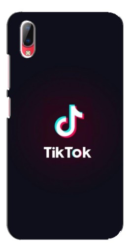 Силиконовый чехол с изображением "TikTok темный" для Vivo Y93 / Y93S