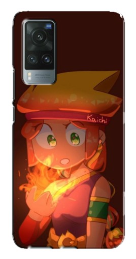 Чехол с печатью "Amber с огнем" для Vivo X60