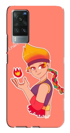 Чехол с печатью "Amber с огоньком" для Vivo X60