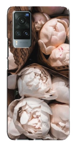 Чехол с печатью "Букет пионов" для Vivo X60