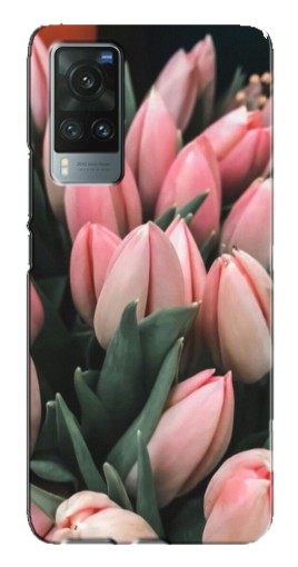 Чехол с принтом "Букет тюльпанов" для Vivo X60