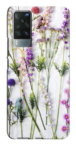 Чехол с принтом "Фон полевых цветов" для Vivo X60