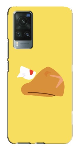 Силиконовый чехол с изображением "Gold Crow" для Vivo X60