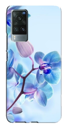 Силиконовый чехол с изображением "Голубые орхидеи" для Vivo X60
