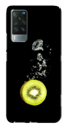 Чехол с картинкой "Киви на черном" для Vivo X60